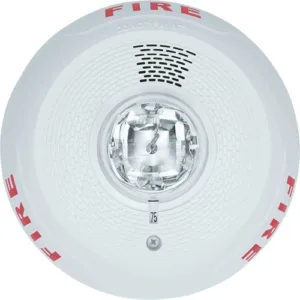 horn strobe ceiling white