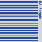 blue on white bai barcode decals