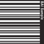 white on black bai barcode decals